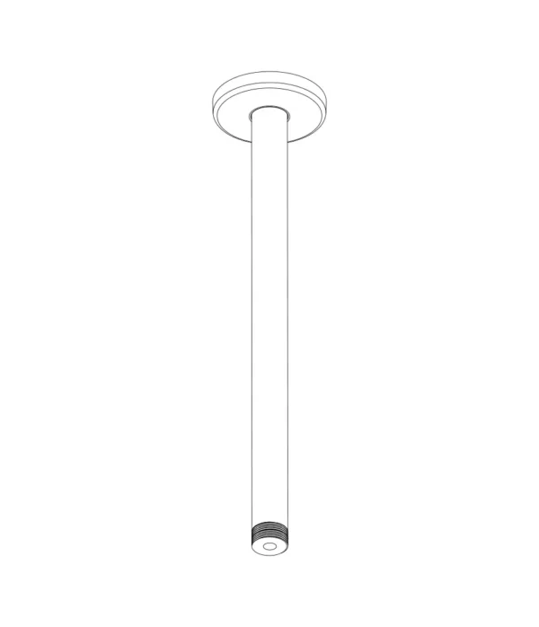 Braccio doccia da soffitto ø 21 mm // L. 300 mm, serie Pop by Aquaelite