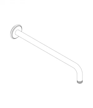 Curved shower arm, collection INstile by Aquaelite