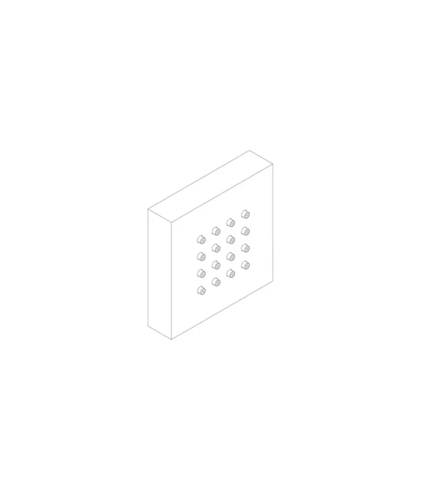 Getto laterale fisso 65x65 mm Aquaelite