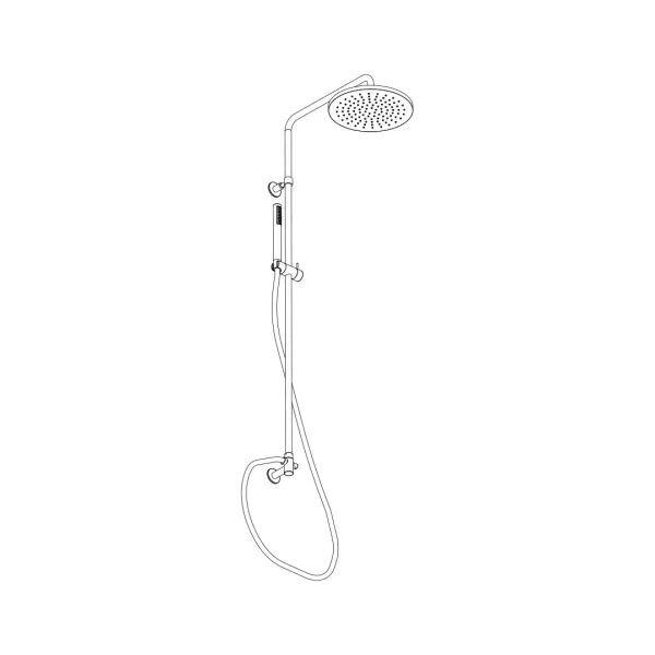 Shower column ø 18 mm with water outlet and diverter by Aquaelite