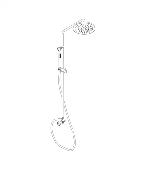 Shower column ø 18 mm with external water outlet and diverter by Aquaelite