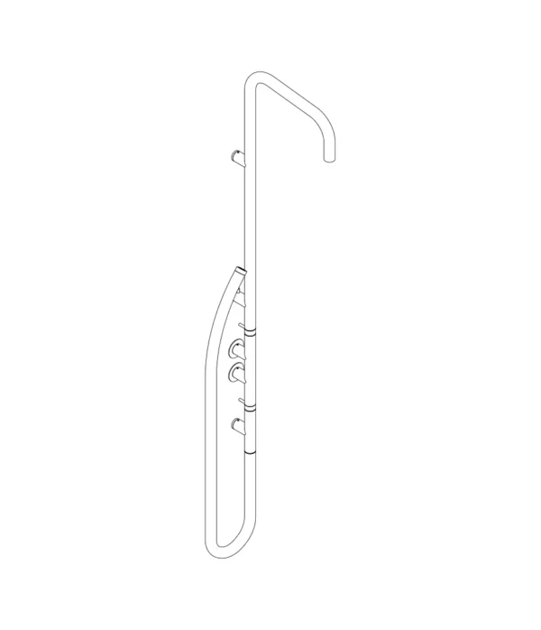 colonna doccia incasso Inox Metal 316L Aquaelite