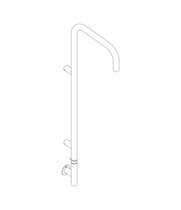 Colonna doccia incasso, Metal inox 316L, Aquaelite