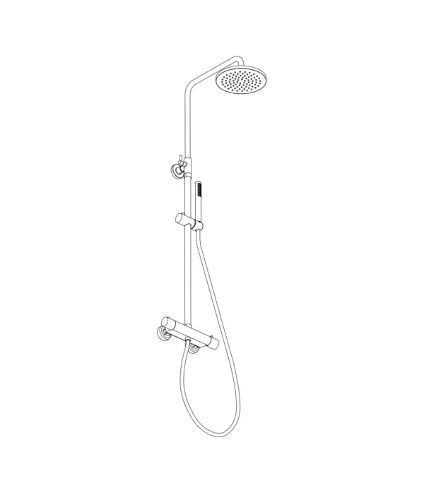 Colonna doccia con miscelatore termostatico by Aquaelite