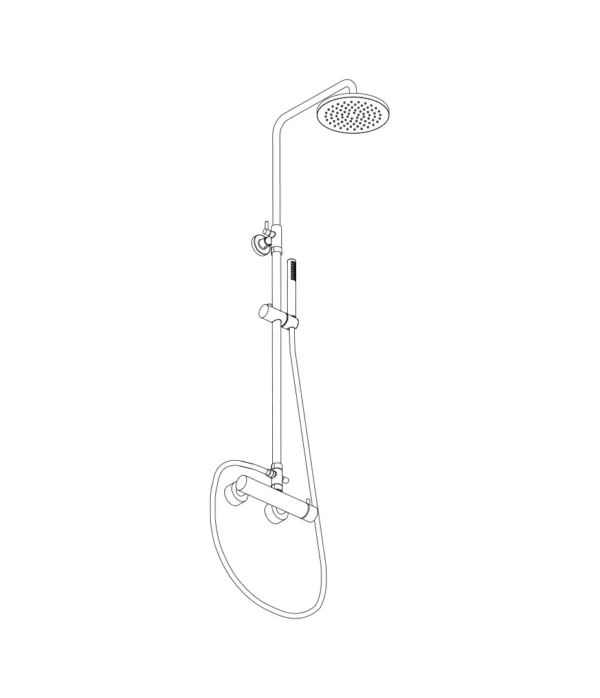 Colonna doccia con miscelatore meccanico by Aquaelite