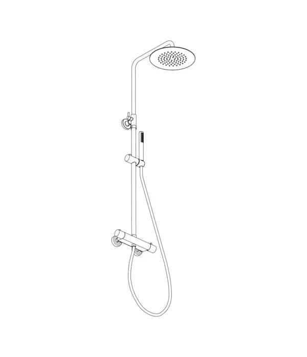 Colonna doccia con miscelatore termostatico by Aquaelite