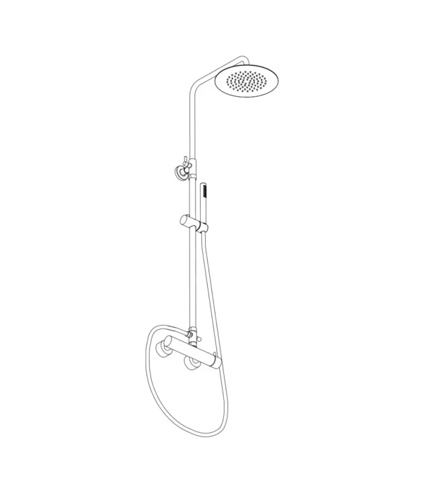 Colonna doccia con miscelatore meccanico by Aquaelite