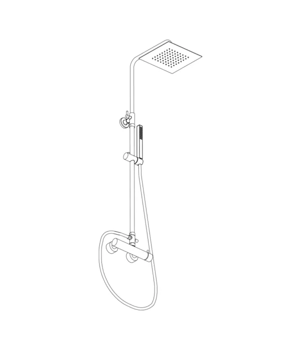 Colonna doccia con miscelatore meccanico by Aquaelite