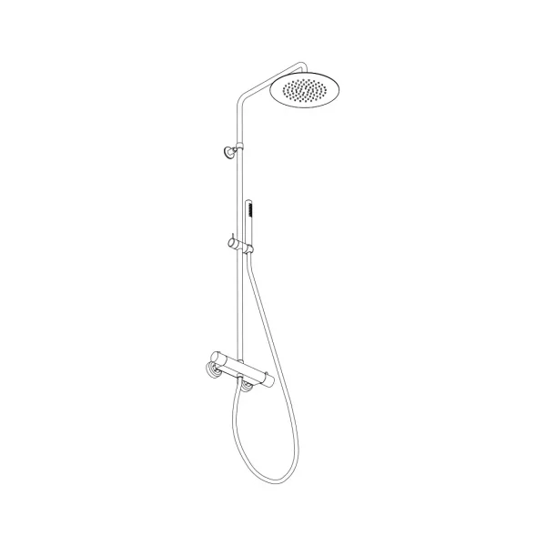 Shower column with thermostatic mixer by Aquaelite