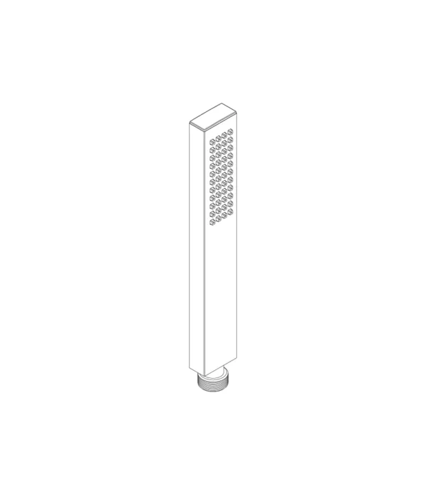 Asta doccia con cursore orientabile L. 600 mm by Aquaelite