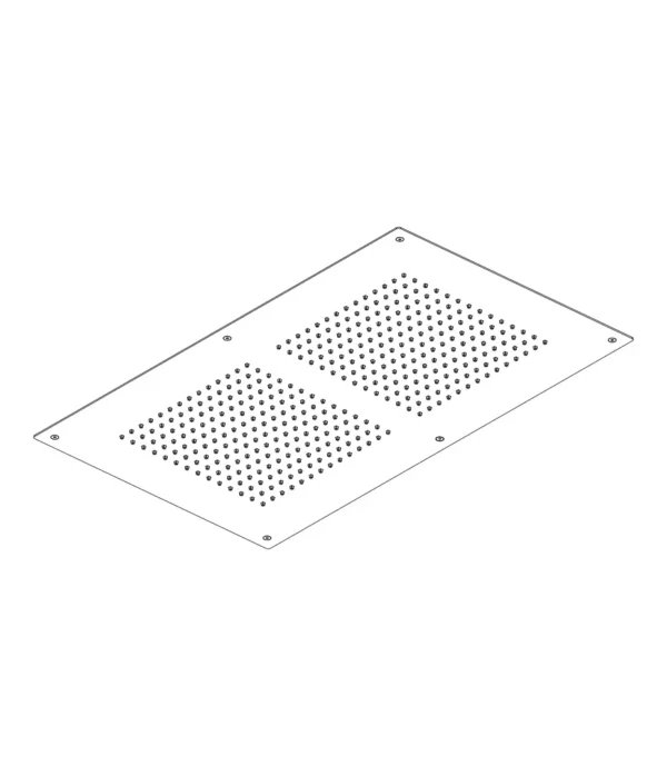 False ceiling shower head 700x400 mm, Rock collection by Aquaelite