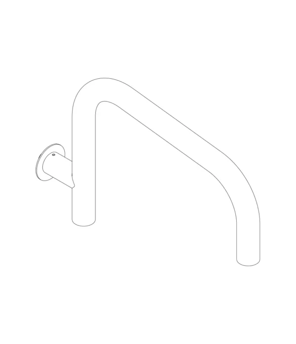 Soffione a parete, metal inox 316L, Aquaelite