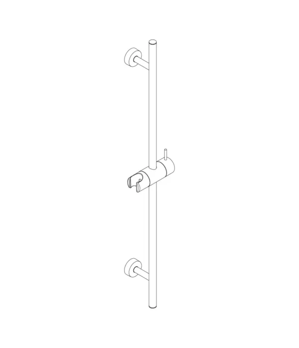 Asta doccia ø 14 mm cursore orientabile L. 600 mm by Aquaelite
