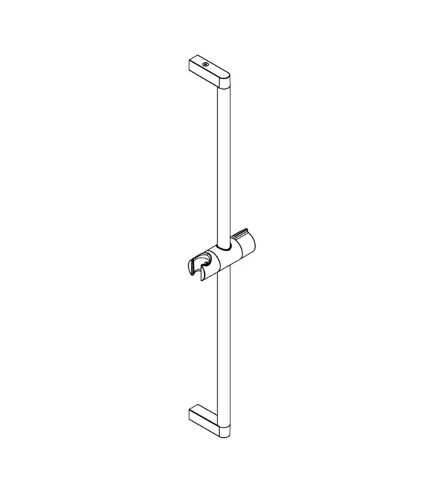 Asta doccia con cursore orientabile L. 600 mm by Aquaelite