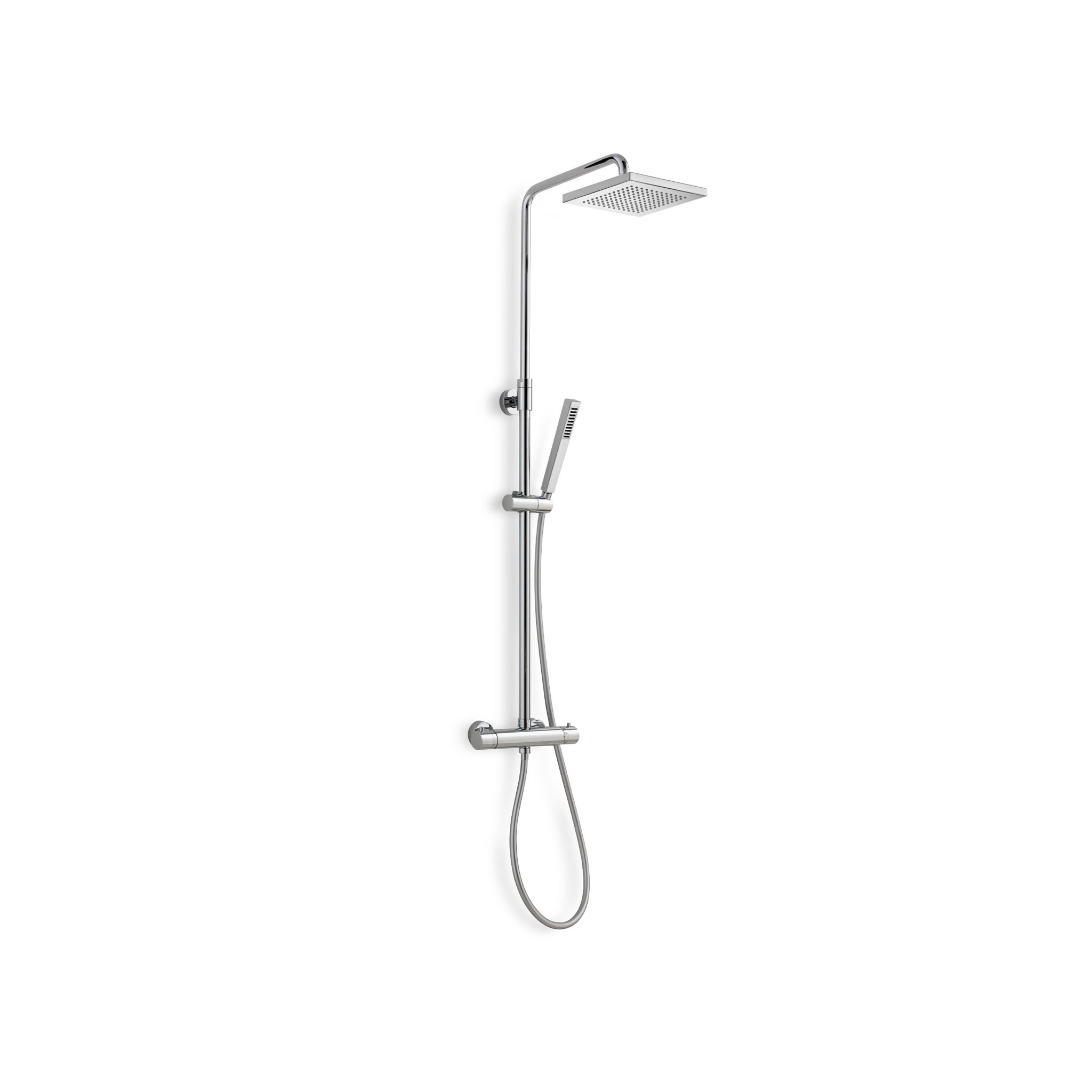Shower column with mixer