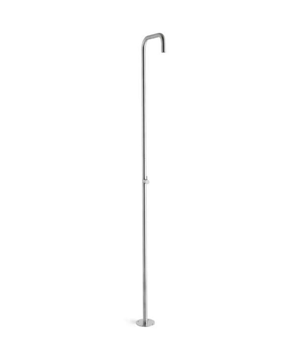 Freestanding shower column ø 35 mm, metal inox 316l, by Aquaelite