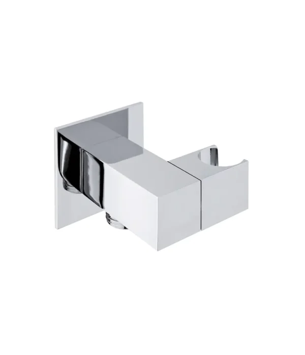 Wall elbow with adjustable shower holder by Aquaelite