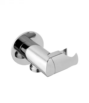Wall elbow with adjustable shower holder by Aquaelite