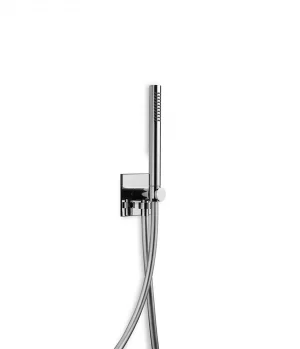 Shower set with wall elbow and shower holder for round brass handshower, SPA home Aquaelite