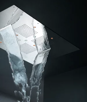 False ceiling shower head 850x540 mm, Rock collection by aquaelite