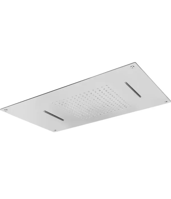 Soffione a incasso a controsoffitto 700x400 mm, serie Rock, by Aquaelite