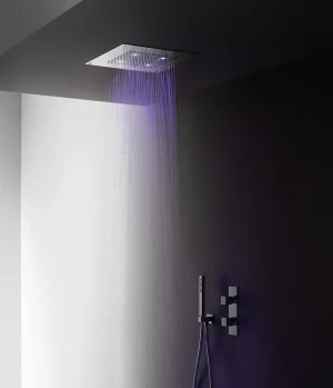 False ceiling shower head 500x500 mm, Techno collection by Aquaelite