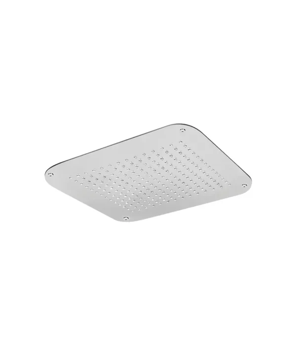 Soffione a incasso a controsoffitto 400x400 mm, serie Techno by Aquaelite