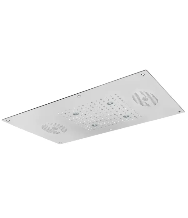 False ceiling shower head 700x400 mm, Aqua Blue Sound collection by Aquaelite