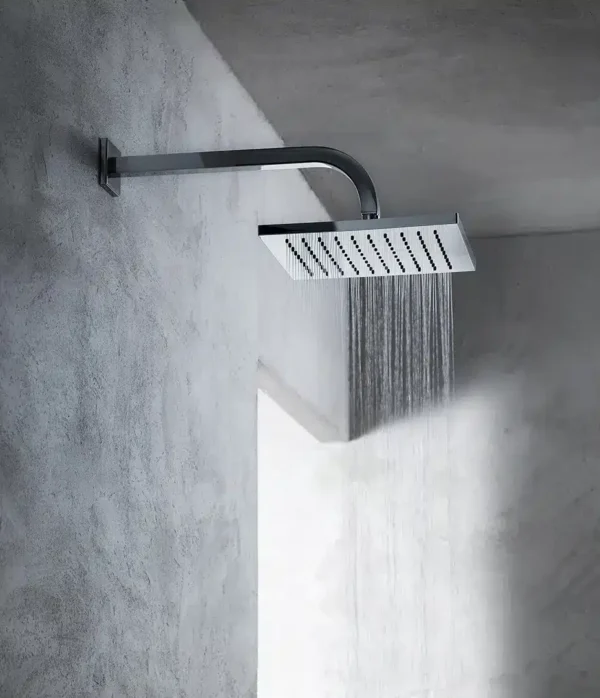 Soffione a pioggia 250x250 mm // h. 12 mm, serie Techno by Aquaelite