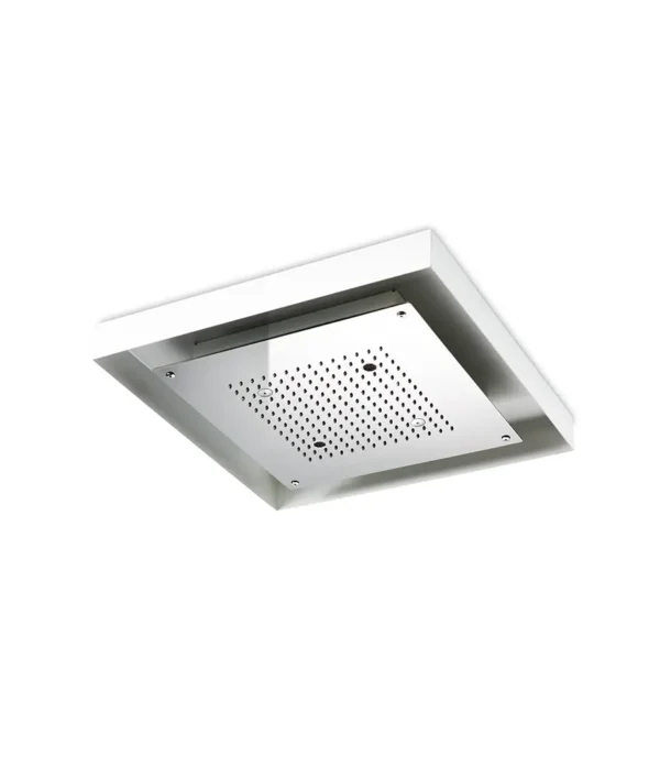 False ceiling shower head 520x520 mm, Modula collection by Aquaelite