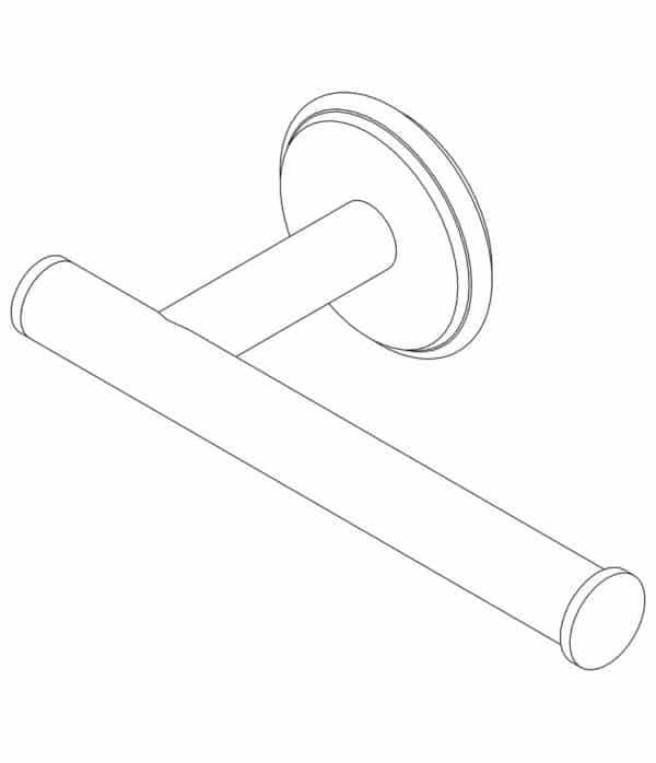 INstile porta rotolo ottone