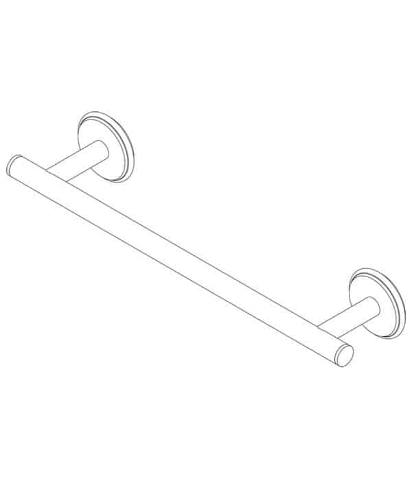 INstile porta asciugamano 300 mm ottone