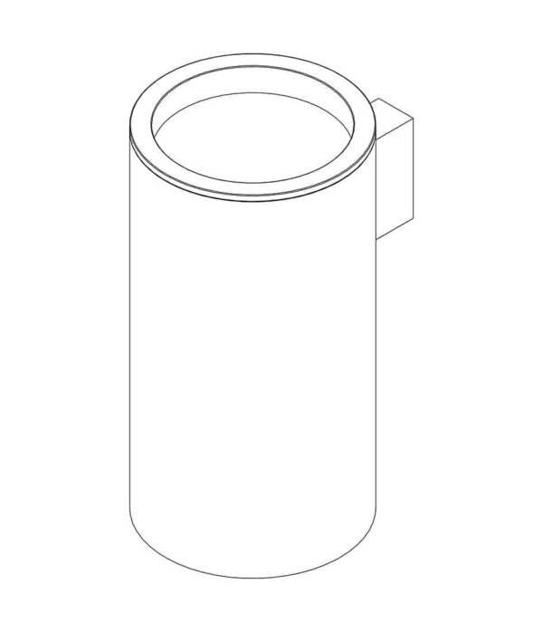 Kino bicchiere da parete inox 316L