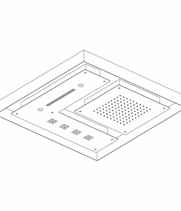 Ceiling shower 620x620 mm