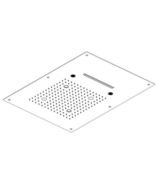Ceiling shower 550x400 mm