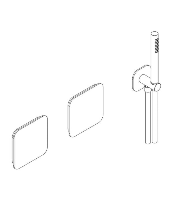 Ceiling shower 550x400 mm - Image 2