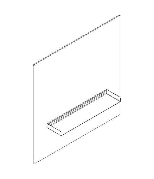 Wall mounted cascade 170 mm