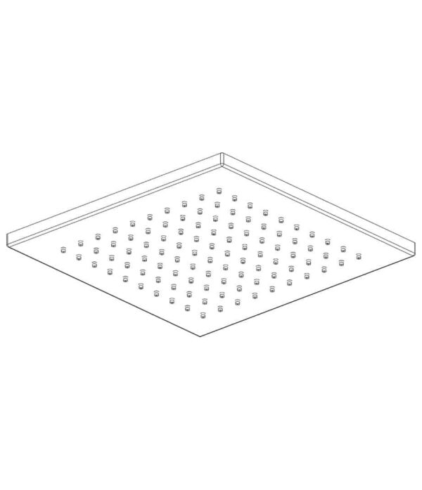 Soffione a pioggia 250x250 // h. 12 mm