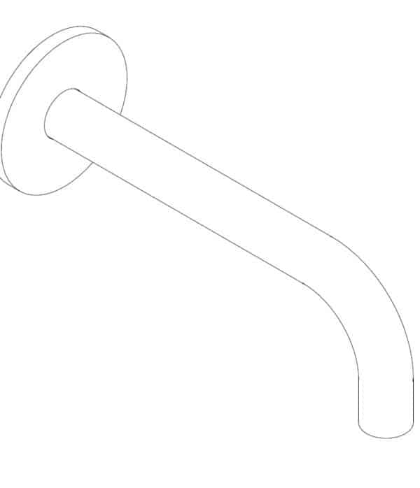 Bocca di erogazione l. 172 mm