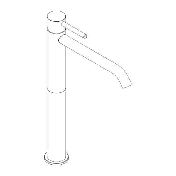 Basin mixer high Ø 34 mm