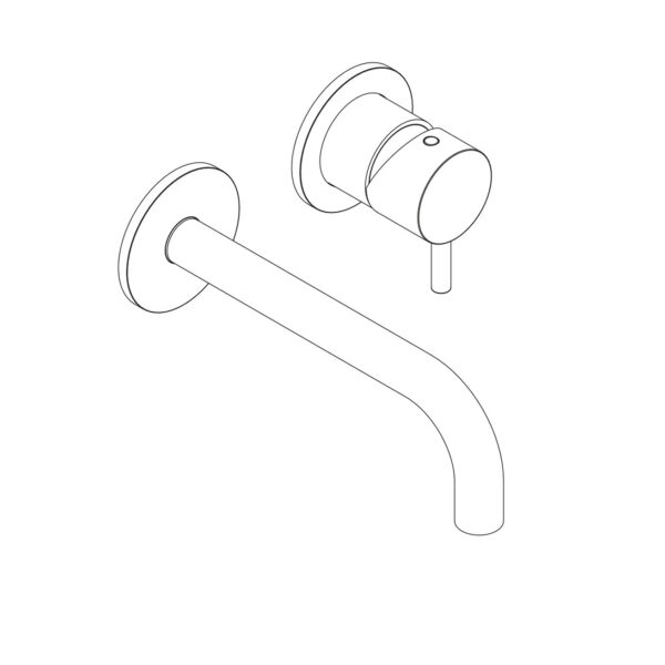 Miscelatore lavabo incasso