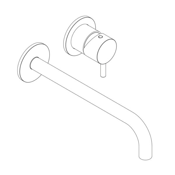 Miscelatore lavabo incasso
