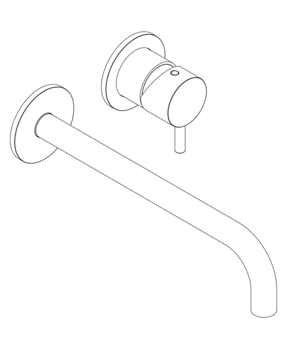 Miscelatore lavabo incasso