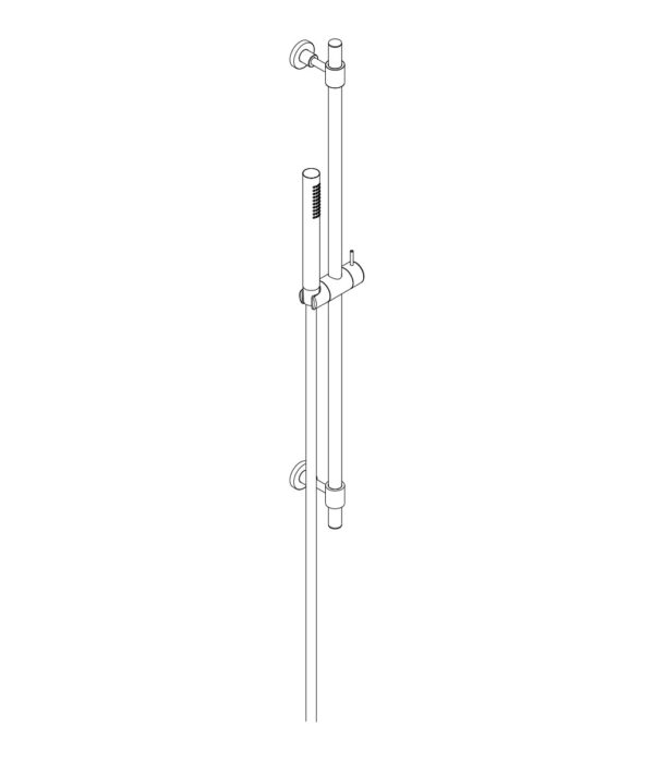 Kit saliscendi ø 18 mm, l. 800 mm con cursore orientabile
